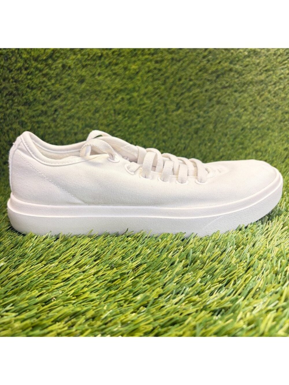 Allbirds Canvas Pipers 2 Womens Size 9 White Athletic Running Shoes Sneakers